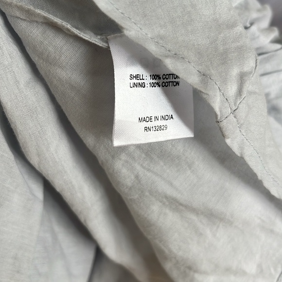 Lovers + Friends Edwin Mini Dress Ice Blue Ruffle Button - Picture 12 of 15